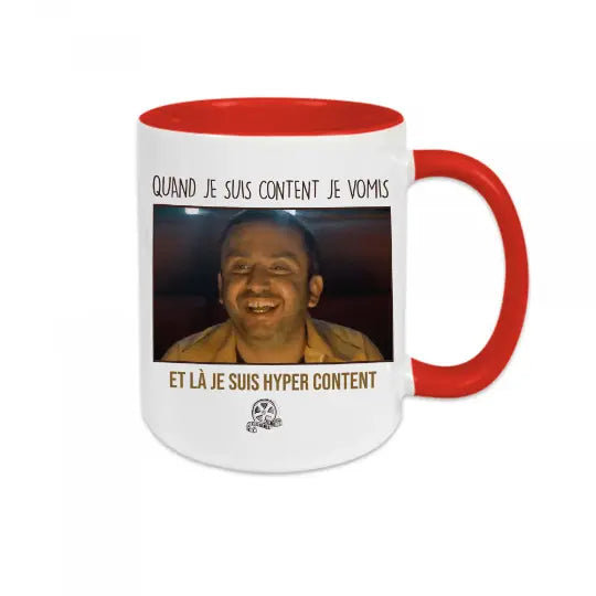 Mug céramique - Quand je suis content je vomis