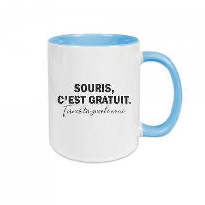 Mug céramique - Souris c'est gratuit Encre et Créations