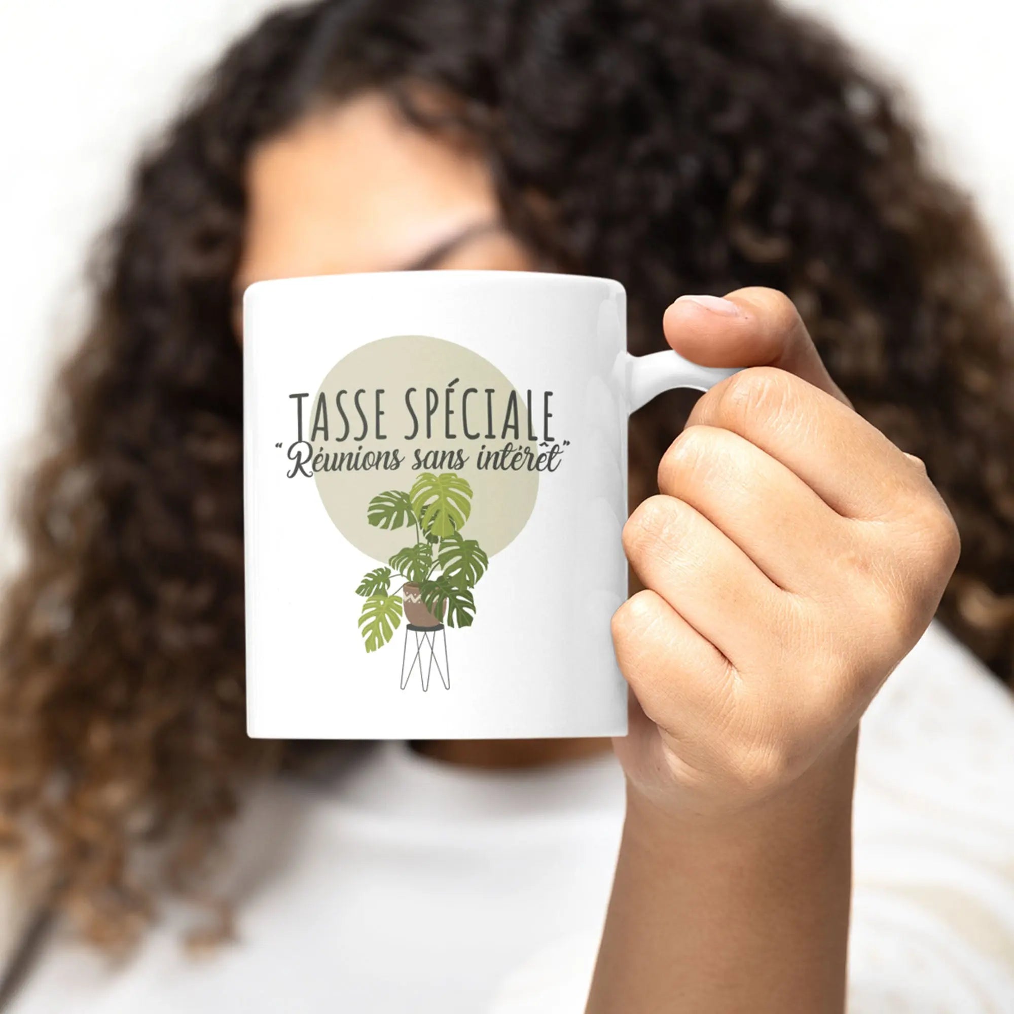 Mug céramique -Tasse spéciale Réunions sans intérêt Encre et Créations