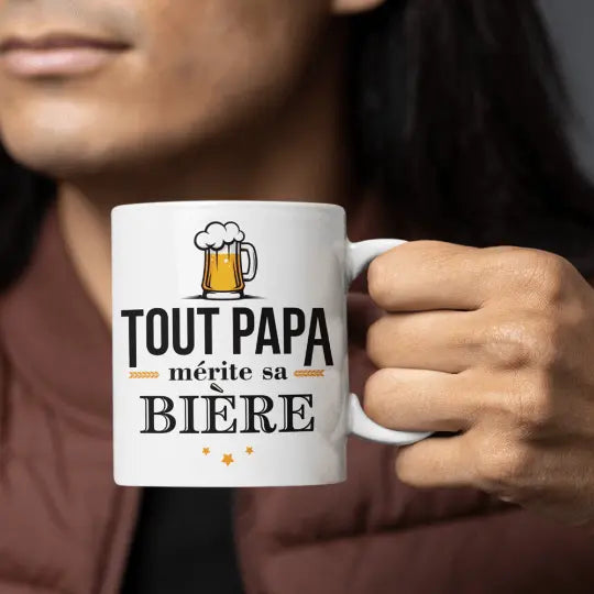 Mug céramique - Tout papa mérite sa bière