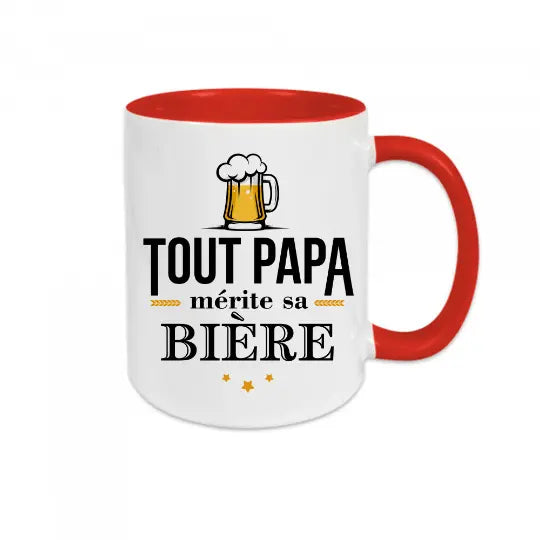 Mug céramique - Tout papa mérite sa bière