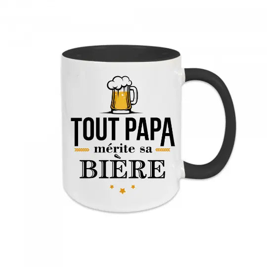 Mug céramique - Tout papa mérite sa bière