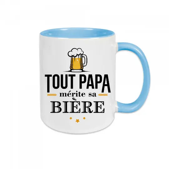 Mug céramique - Tout papa mérite sa bière