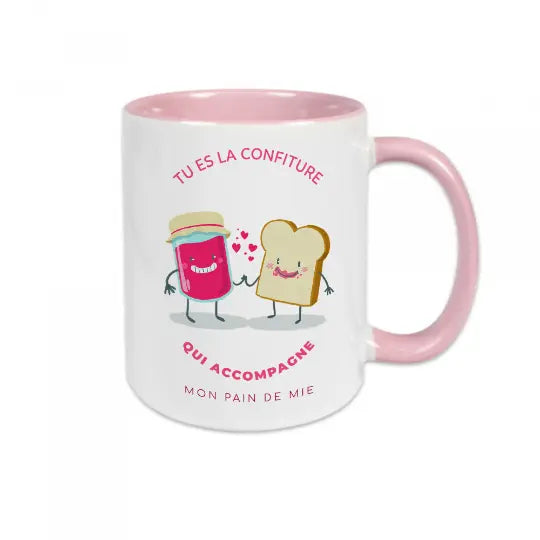 Mug céramique Tu es la confiture qui accompagne mon pain de mie