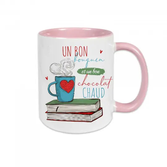 Mug céramique - Un bon bouquin et un bon chocolat chaud