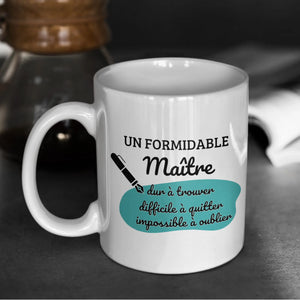 Mug céramique - Un formidable maître Encre et Créations