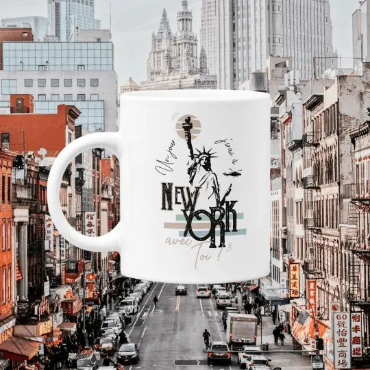 Mug céramique - Un jour j'irai à New-York avec toi