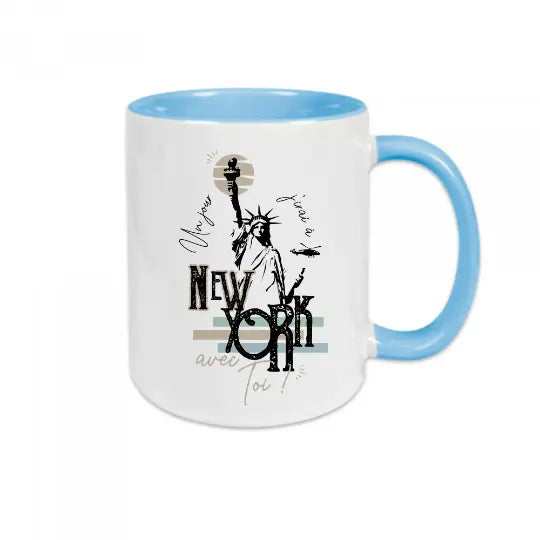 Mug céramique - Un jour j'irai à New-York avec toi