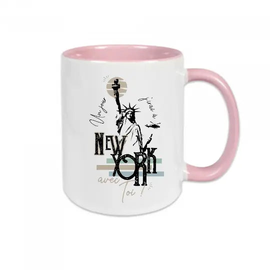 Mug céramique - Un jour j'irai à New-York avec toi