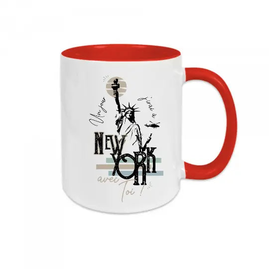 Mug céramique - Un jour j'irai à New-York avec toi