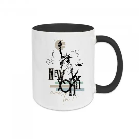 Mug céramique - Un jour j'irai à New-York avec toi