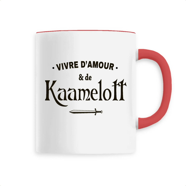 Mug céramique - Vivre d'amour & de Kaamelott