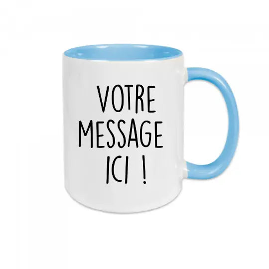 Mug céramique à personnaliser avec texte