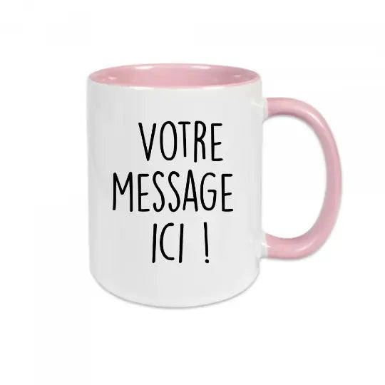 Mug céramique à personnaliser avec texte