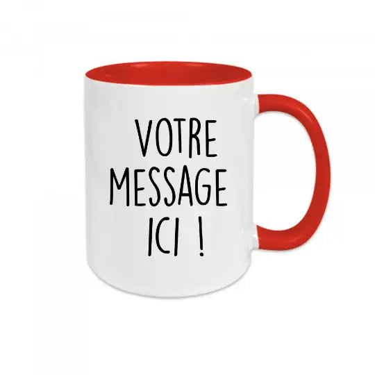 Mug céramique à personnaliser avec texte