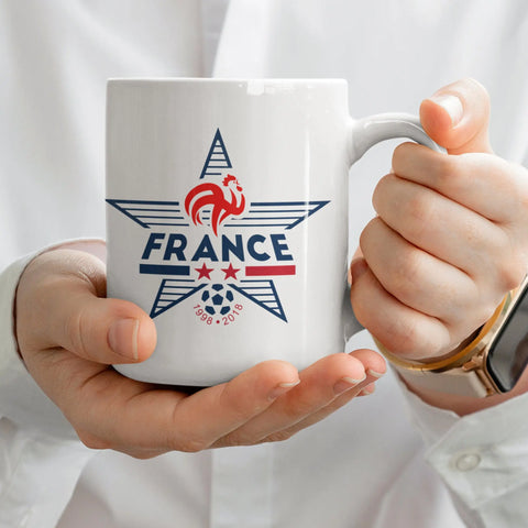 Mug céramique imprimé FRANCE Euro 2024 Encre et Créations