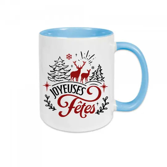 Mug céramique imprimé Joyeuses fêtes Encre et Créations