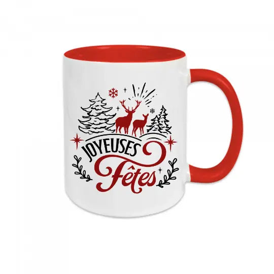 Mug céramique imprimé Joyeuses fêtes Encre et Créations