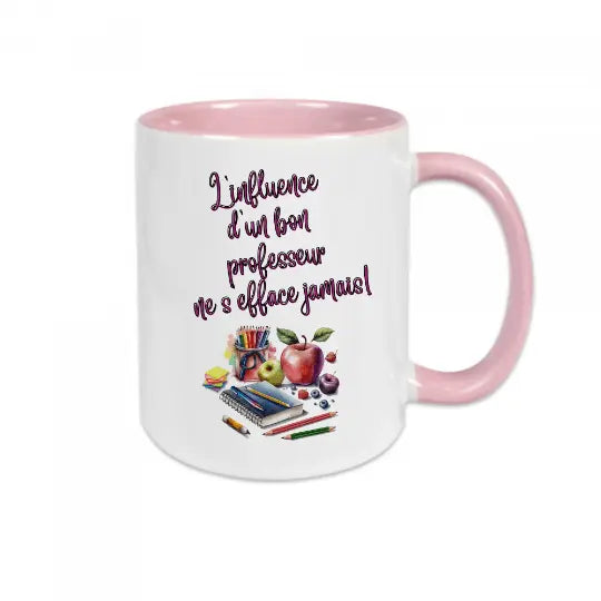 Mug céramique L'influence d'un bon professeur ne s'efface jamais