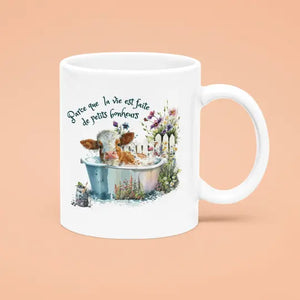 Mug céramique Parce que la vie est faite de petits bonheurs