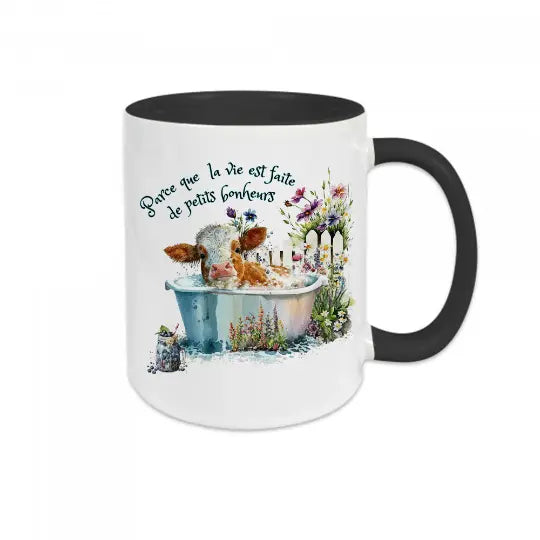 Mug céramique Parce que la vie est faite de petits bonheurs