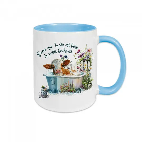 Mug céramique Parce que la vie est faite de petits bonheurs