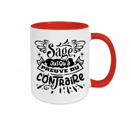 Mug céramique imprimé Sage jusqu'à preuve du contraire Encre et Créations