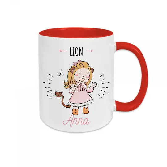 Mug céramique imprimé personnalisable, Signe Astrologique, avec signe et prénom de votre choix