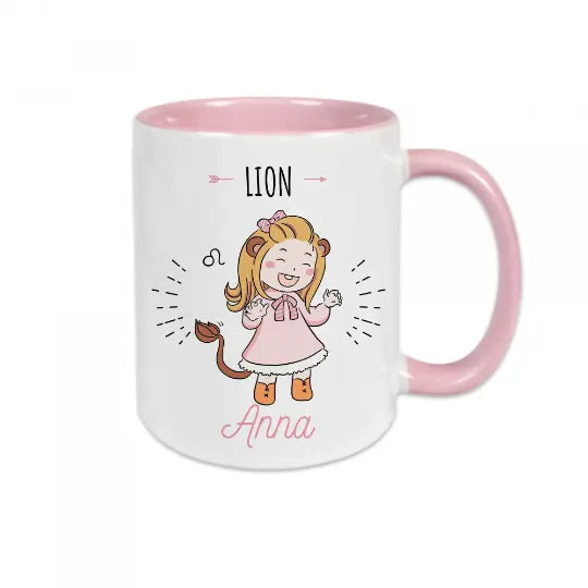 Mug céramique imprimé personnalisable, Signe Astrologique, avec signe et prénom de votre choix