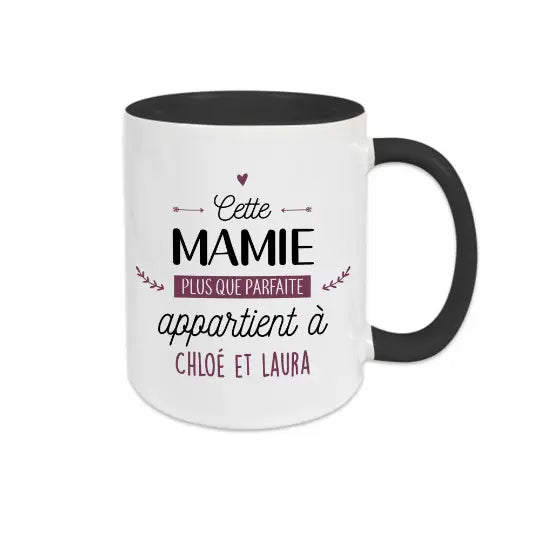 Mug céramique personnalisable Cette mamie parfaite appartient à