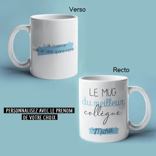 Mug céramique personnalisable Le mug du meilleur collègue