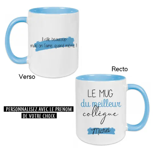 Mug céramique personnalisable Le mug du meilleur collègue