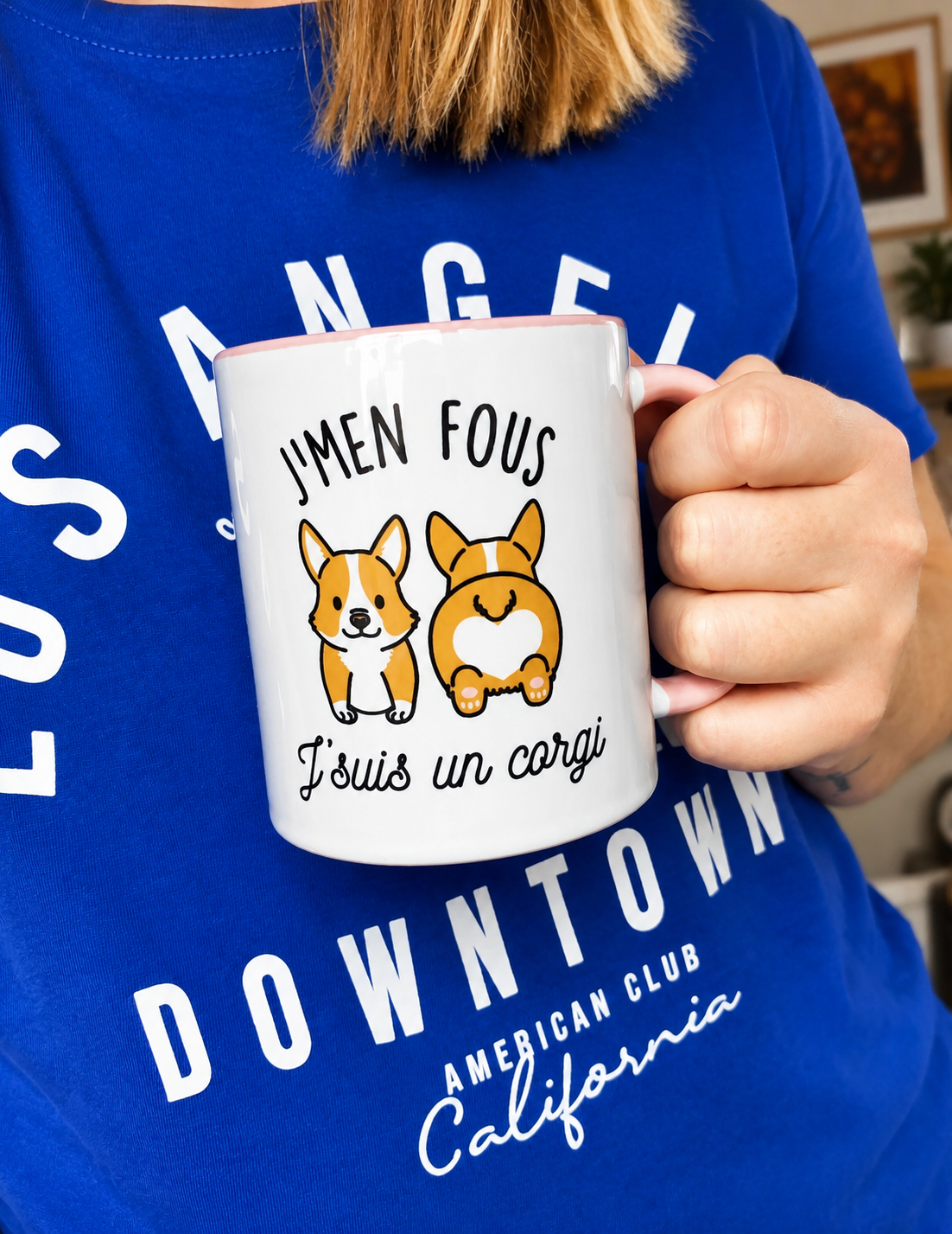 Mug céramique J'men fou j'suis un corgi