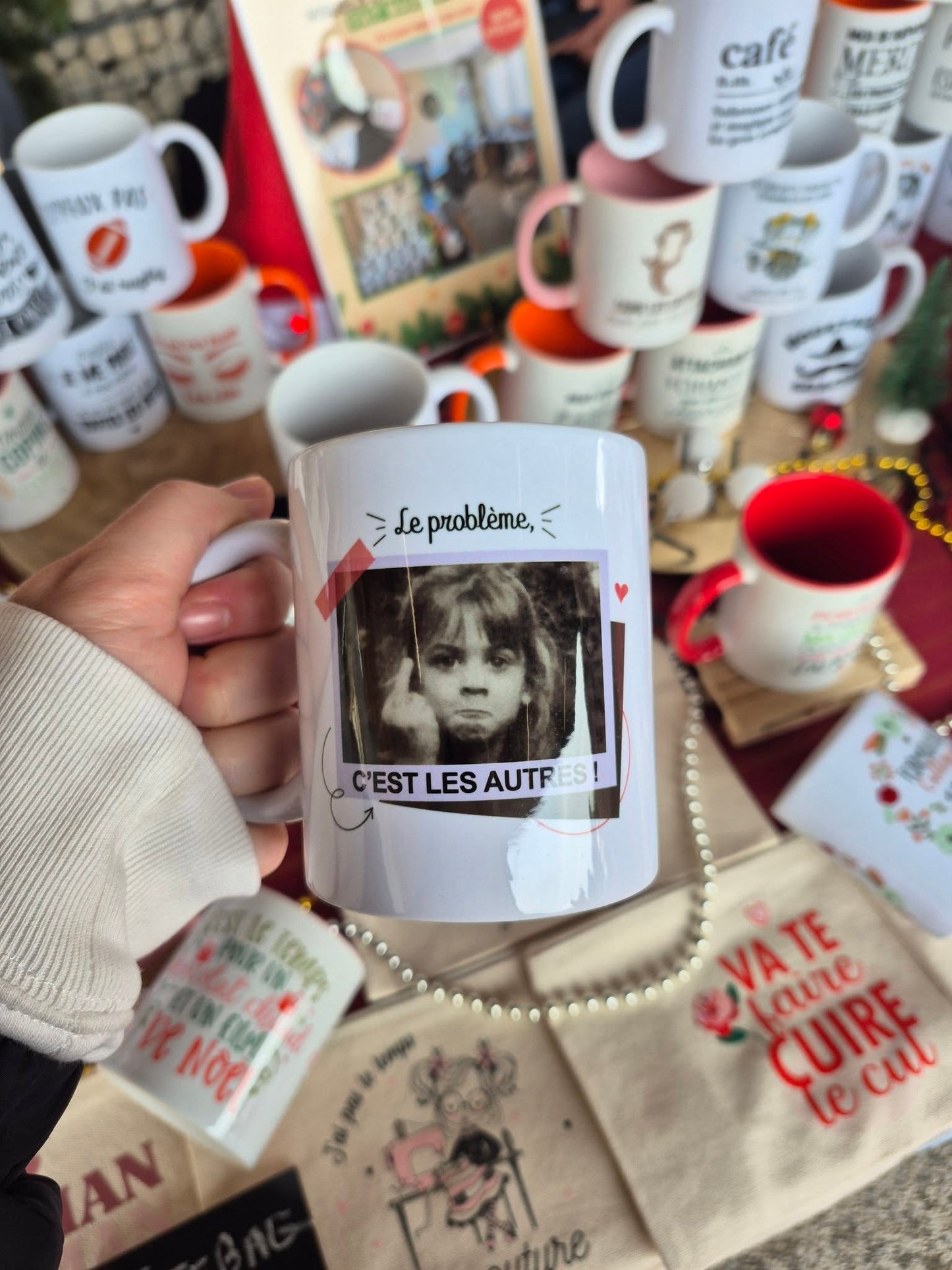 Mug céramique Le problème c’est les autres – Mug original et drôle