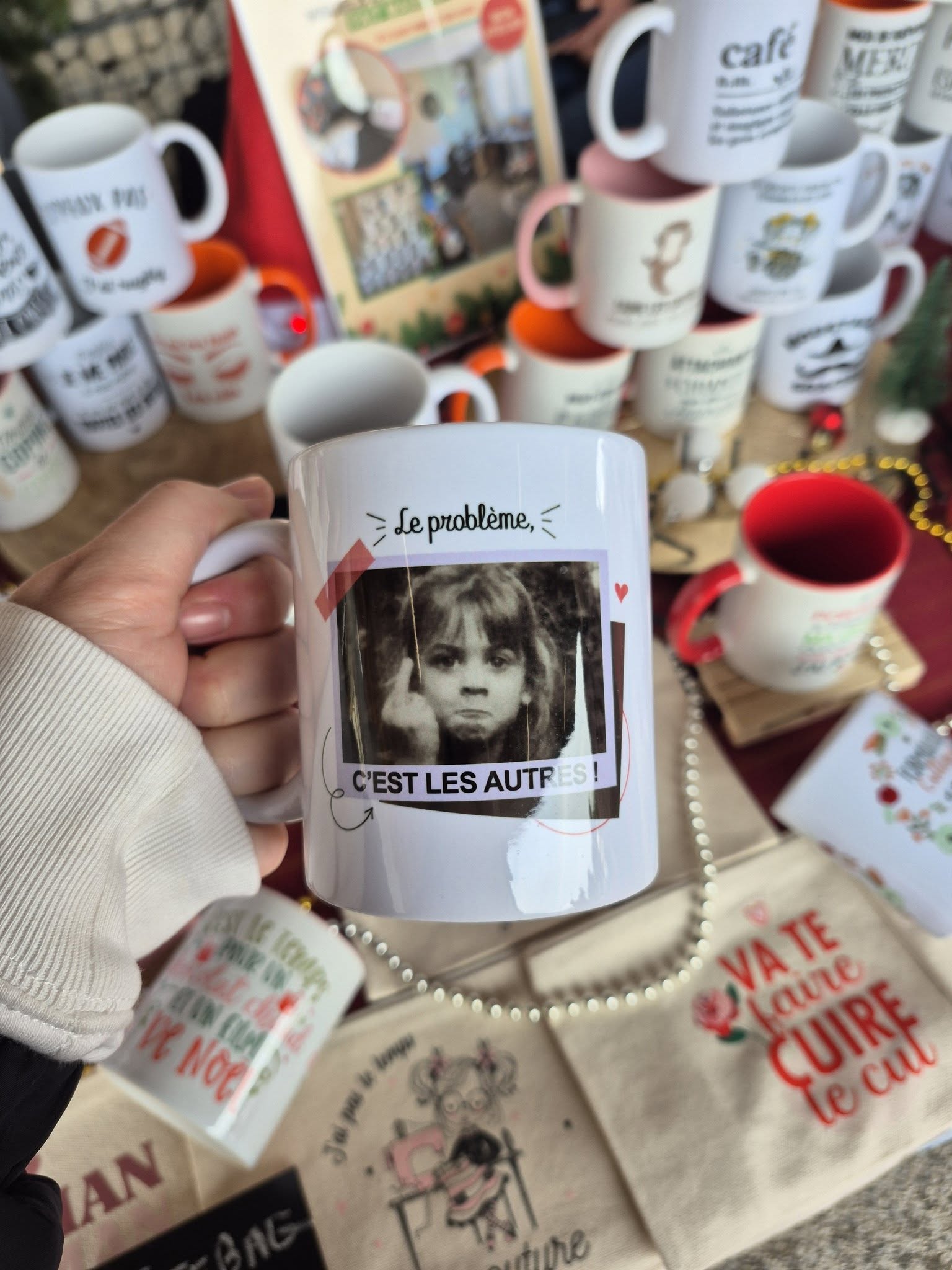 Mug céramique Le problème c’est les autres – Mug original et drôle