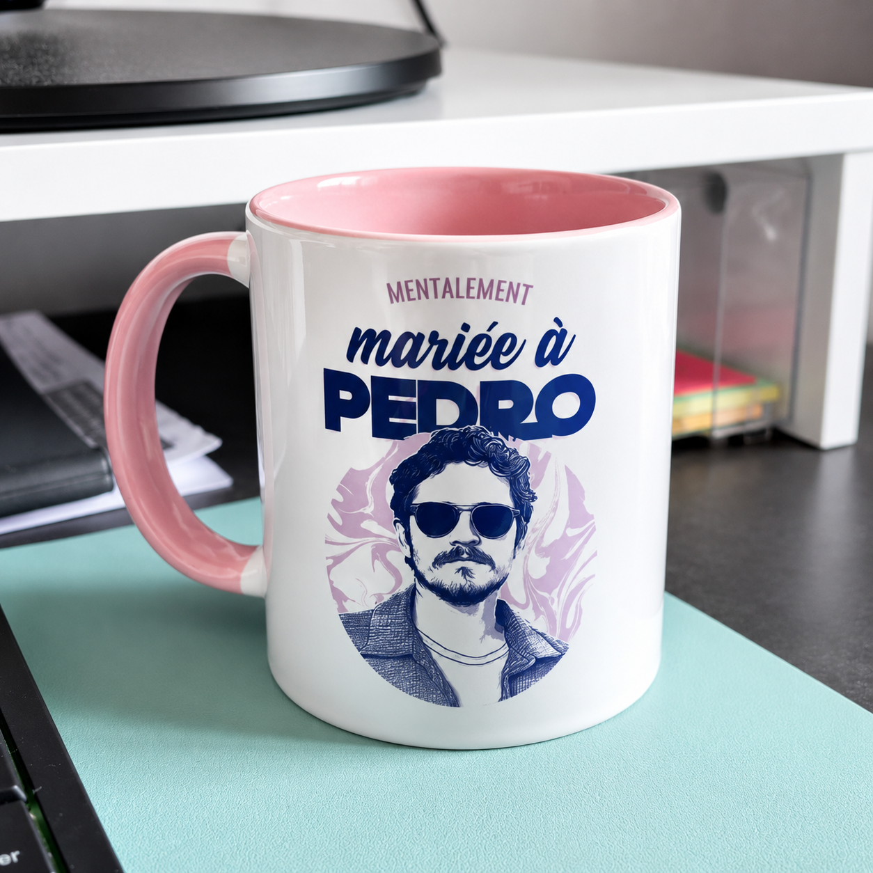 Mug céramique Mentalement mariée à Pedro