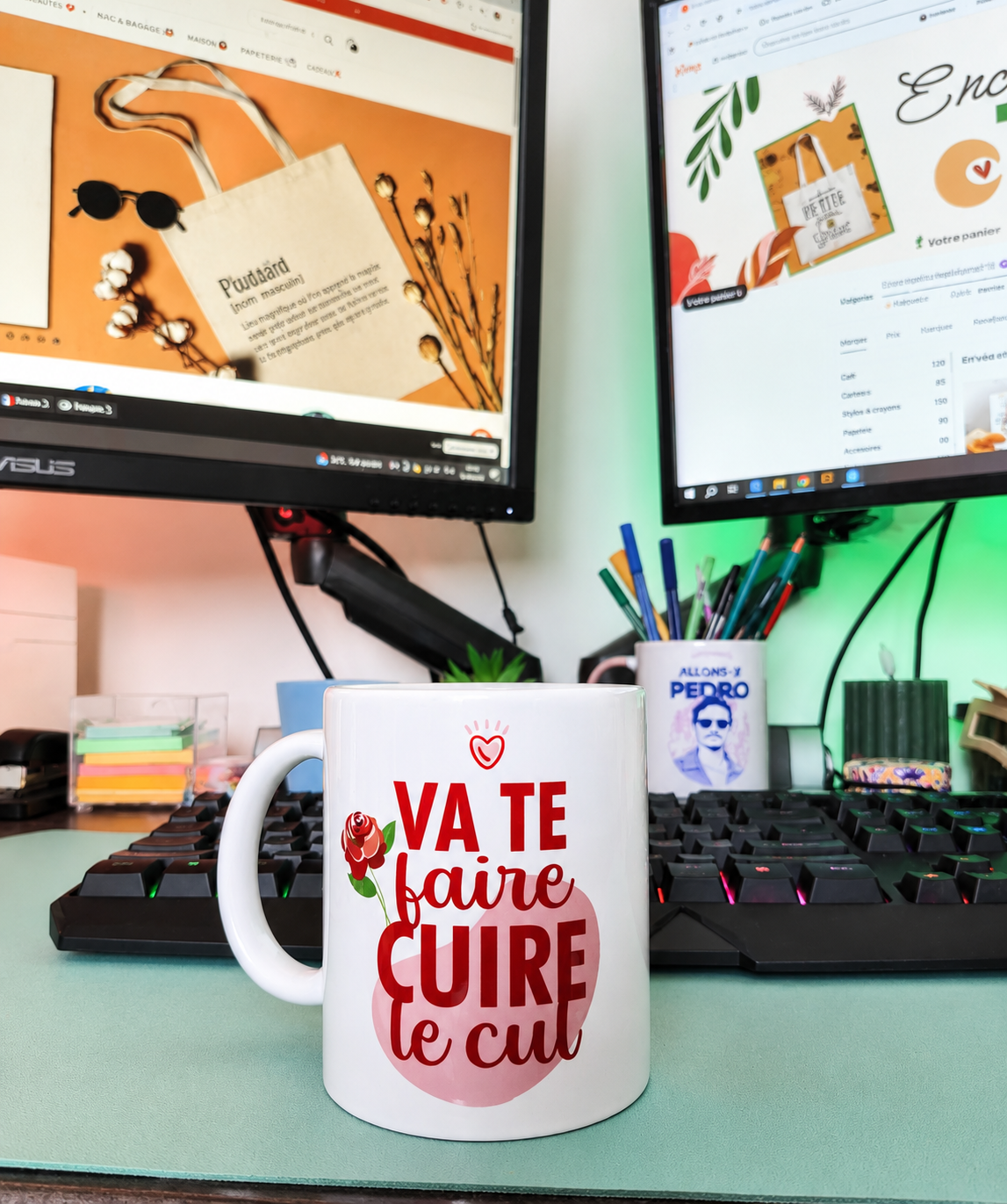 Mug céramique Va te faire cuire le cul
