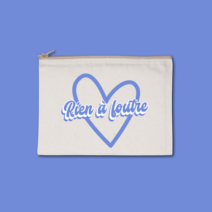 Pochette zippée recyclée Rien à foutre