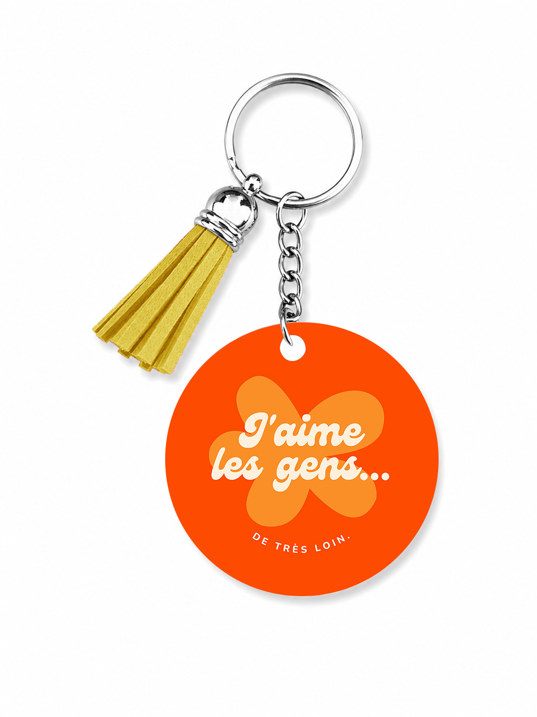 Porte-clés J'aime les gens de très loin