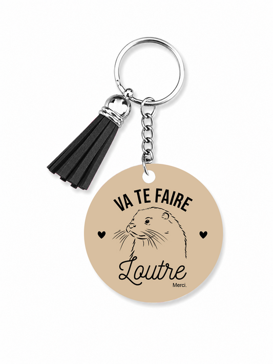 Porte-clés Va te faire Loutre