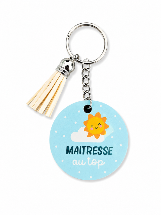 Porte clés Maitresse au top