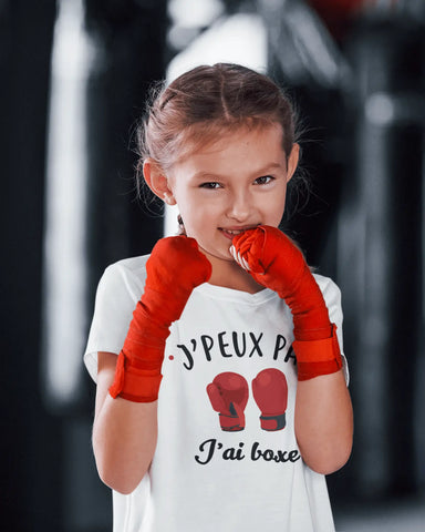 T-shirt enfant - J'peux pas j'ai boxe