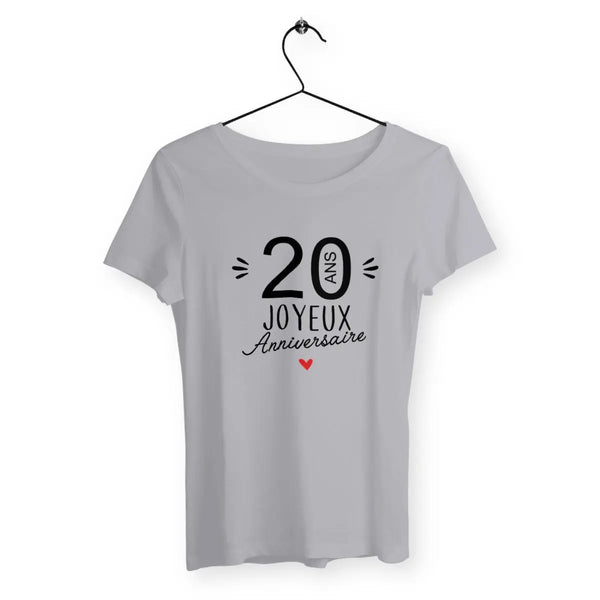 T-shirt femme 20 Ans Joyeux Anniversaire