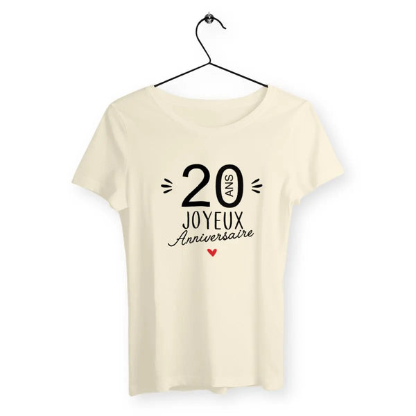 T-shirt femme 20 Ans Joyeux Anniversaire