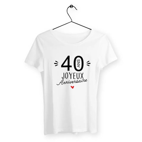 T-shirt femme 40 Ans Joyeux Anniversaire