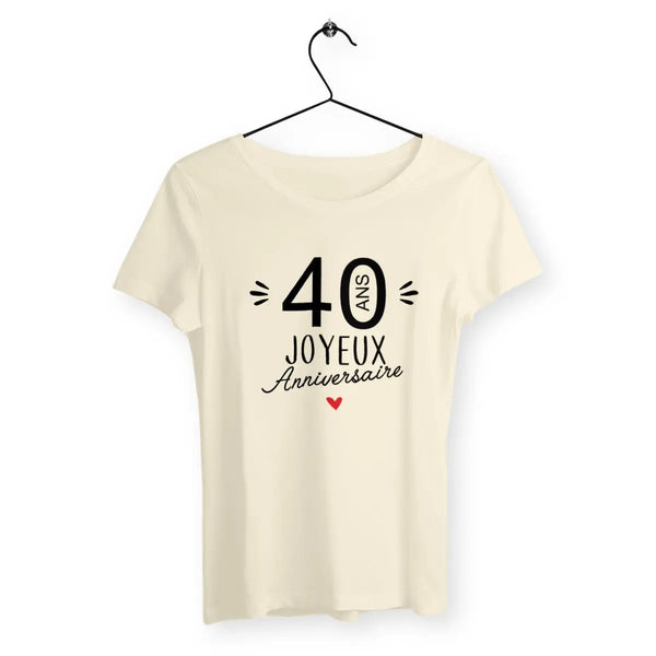 T-shirt femme 40 Ans Joyeux Anniversaire