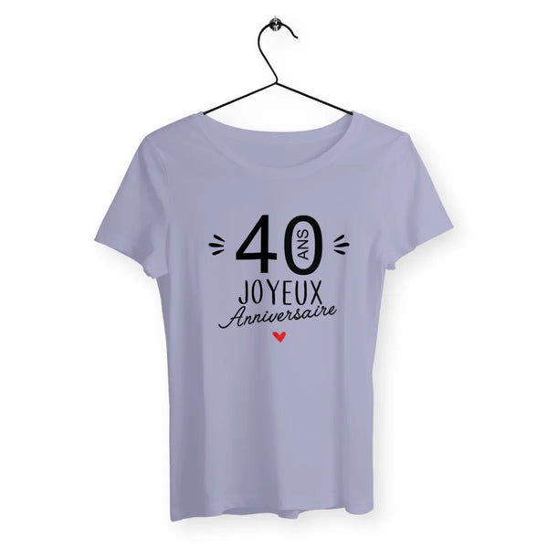 T-shirt femme 40 Ans Joyeux Anniversaire