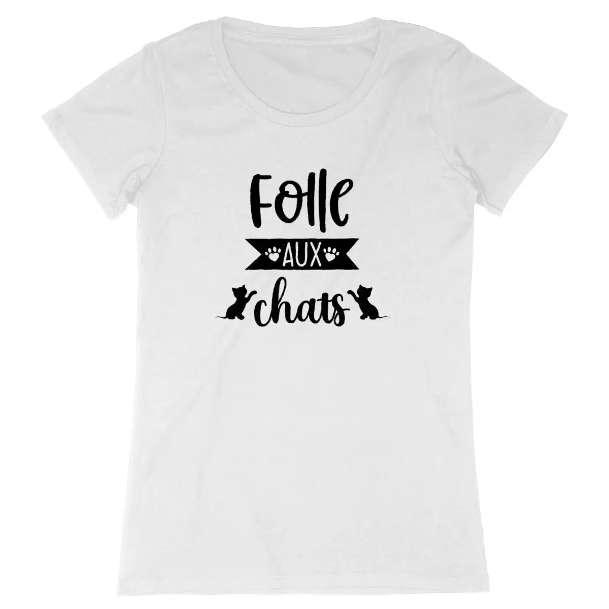 T-shirt femme Folle aux chats