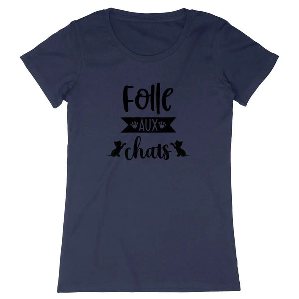 T-shirt femme Folle aux chats