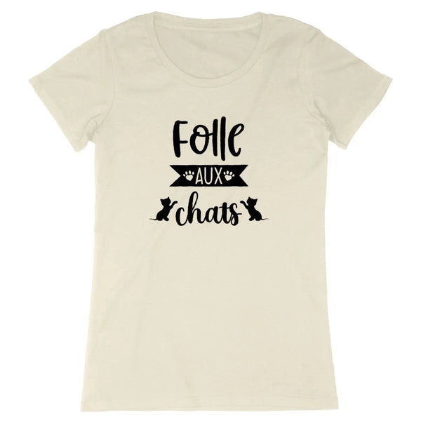 T-shirt femme Folle aux chats